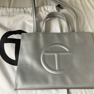 Telfar Medium Silver